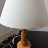 Pair of pine lamps, 1980s