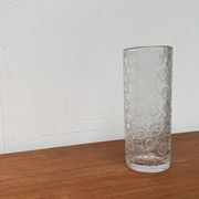 Large vase in raw glass, 1970s brutalism.