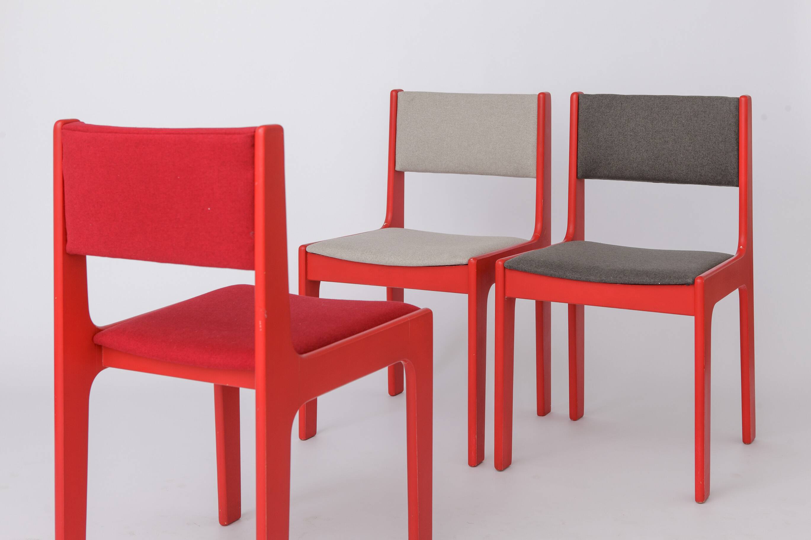 Vintage Casala Dining Chairs Set of 5, 1950s German Beech Wood Chairs