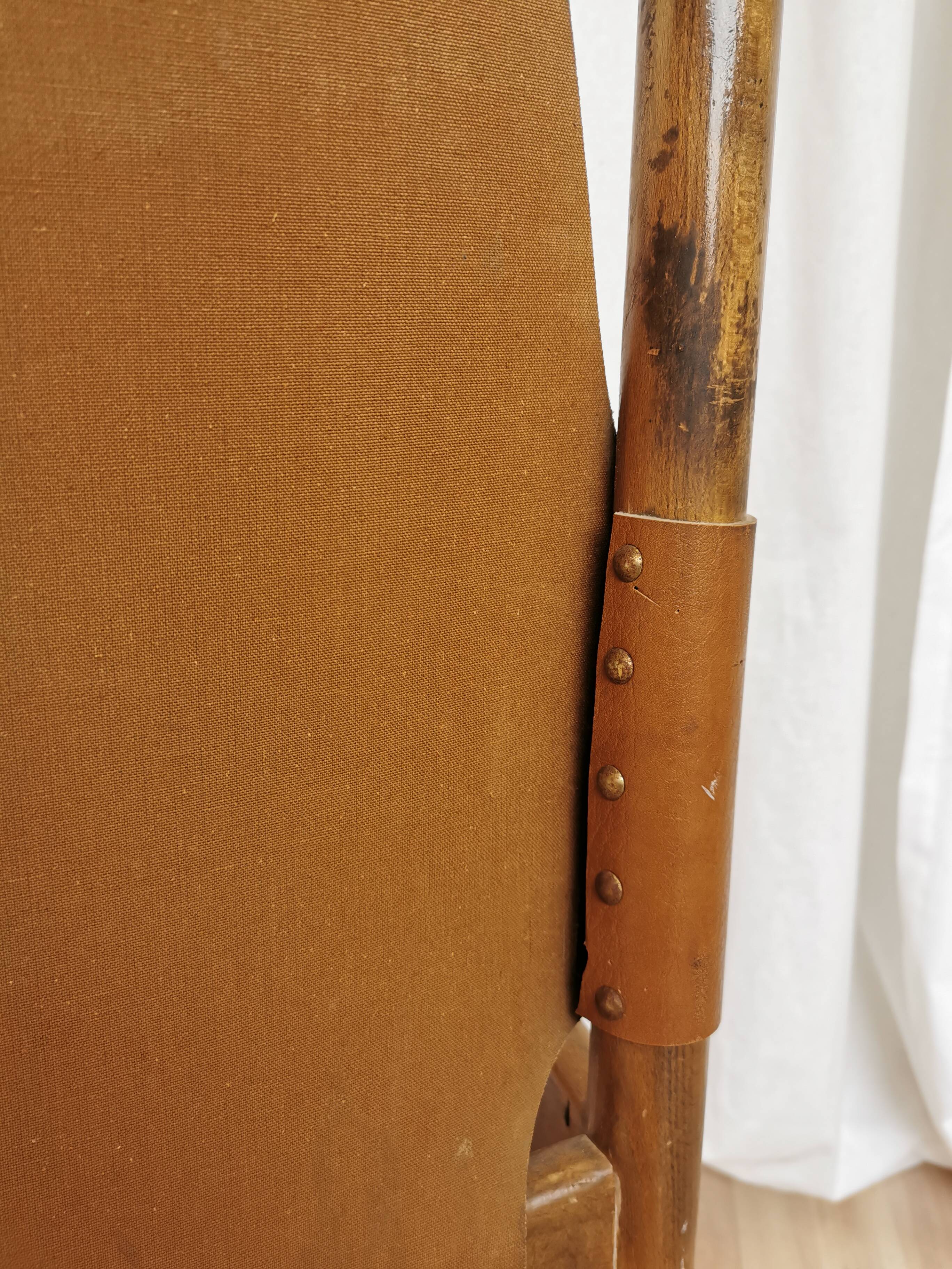 Vintage Janez Lajovic Leather Dining Chair: Mid-Century Modern 1980s