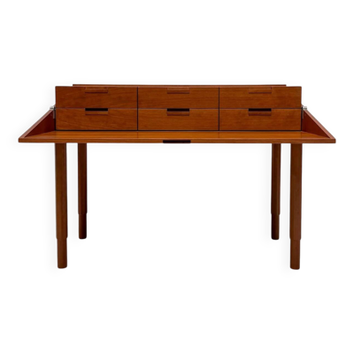 Bureau postmoderne par Antonio Citterio pour B&B Italia en bois de cerisier, années 1980
