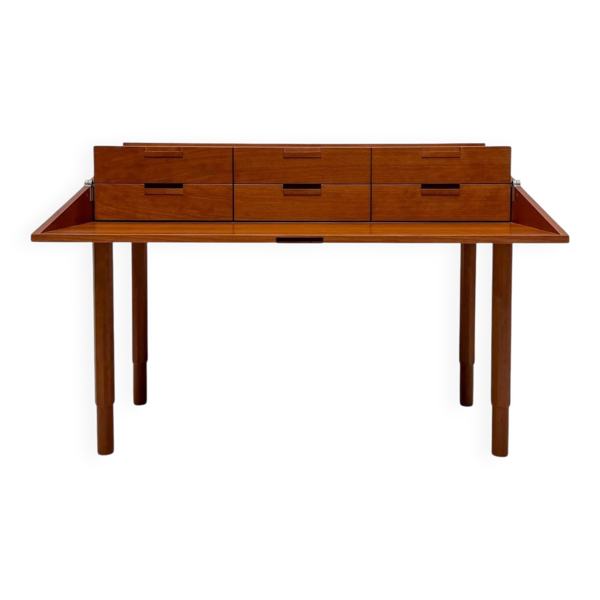 Bureau postmoderne par Antonio Citterio pour B&B Italia en bois de cerisier, années 1980