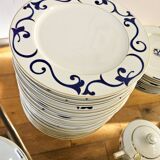 Limoges porcelain service Letang Remy, Odessa Pearl China collection.