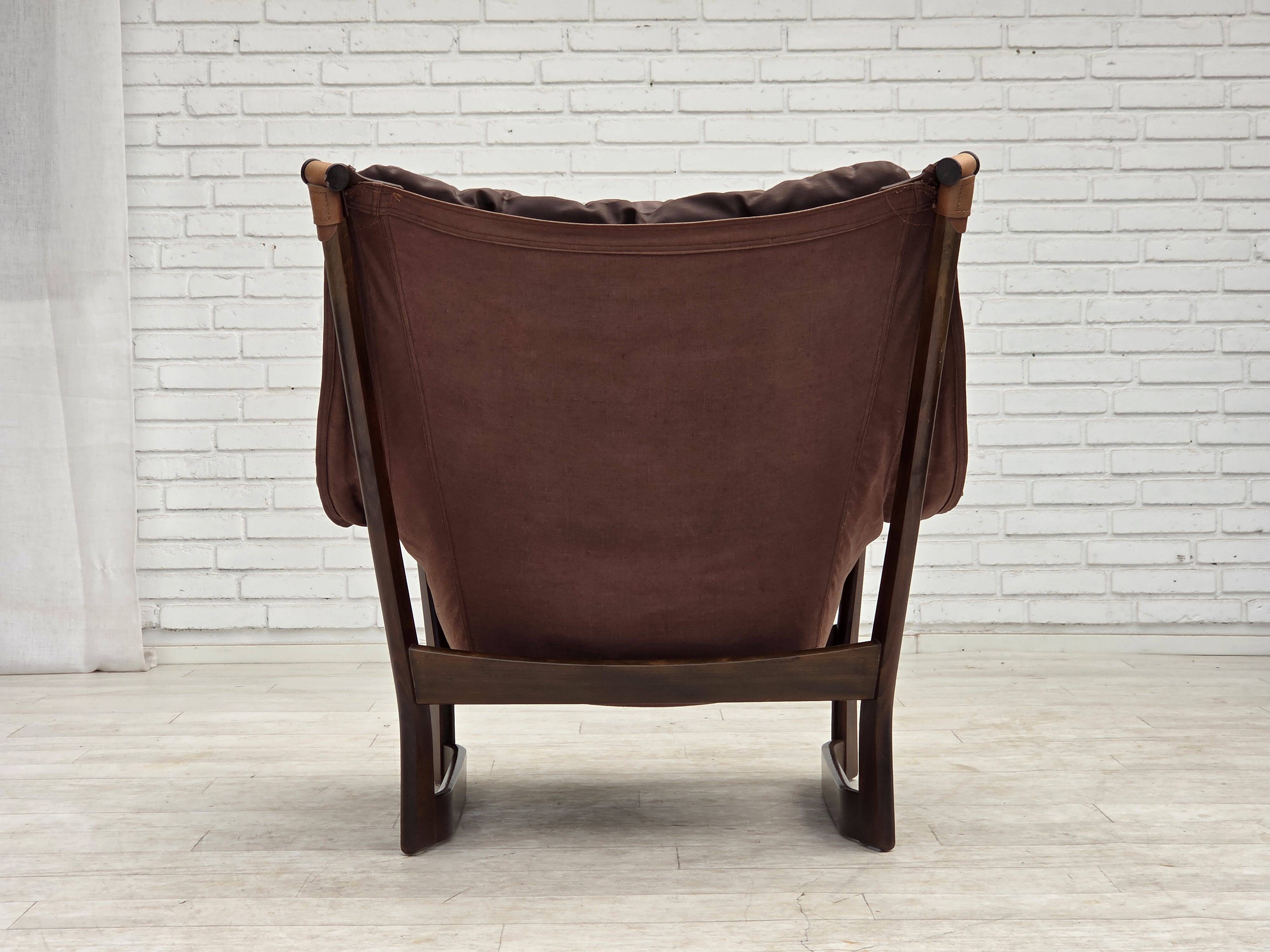 1970s, Norwegian design by Tormod Alnaes, "Trega" loungechair.
