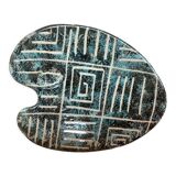 Empty pocket painter's palette geometric patterns