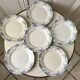 set of dessert plates in K&G Lunéville Iron Earth model "Angèle" late 19th century