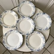 set of dessert plates in K&G Lunéville Iron Earth model "Angèle" late 19th century
