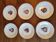 Set of 6 historic portaits plates