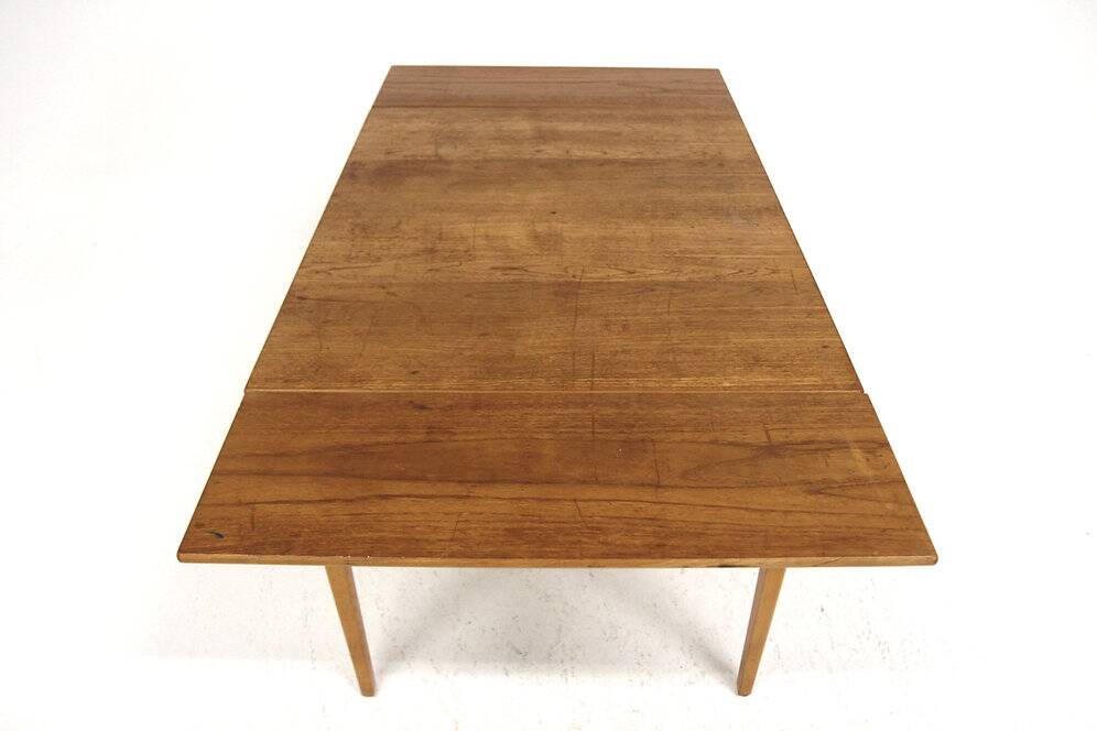 Teak "wallet" dining table, Sweden, 1960s