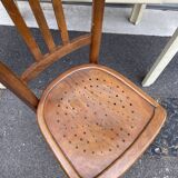 Paire de chaises bistrot bois courbé