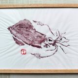 Gyotaku of a small squid