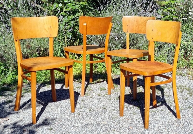 4 chaises Thonet années 50/60