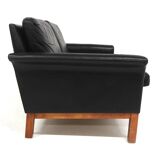 Scandinavian 2-seater leather sofa, Sweden, 1950