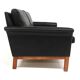 Scandinavian 2-seater leather sofa, Sweden, 1950