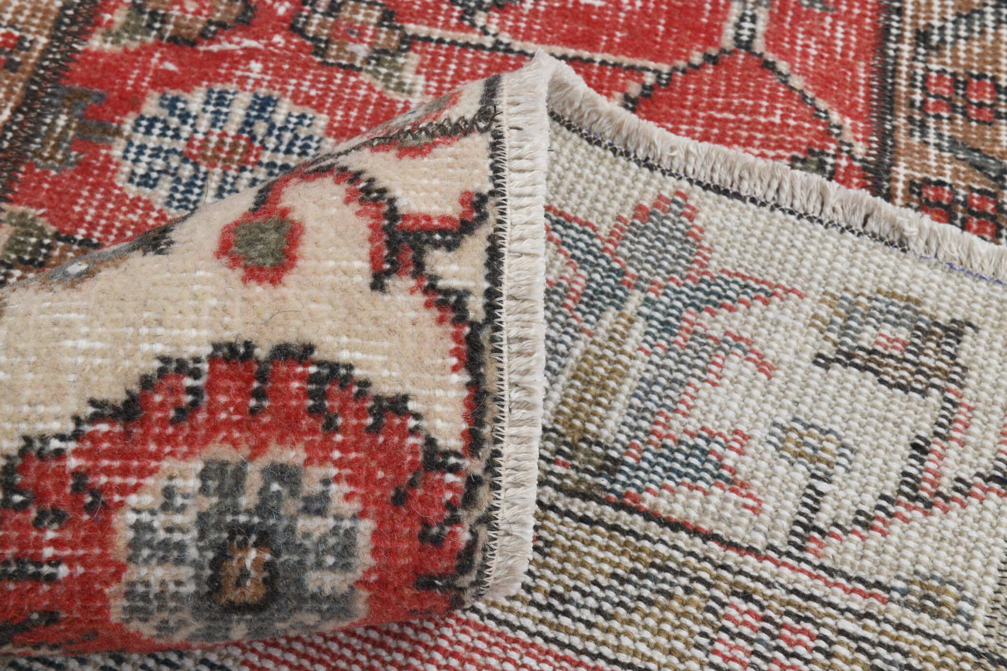 Vintage runner rug. 69x199cm