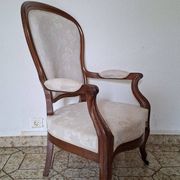 Fauteuil Cabriolet Louis-Philippe en Acajou – XIXe siècle