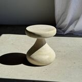 Pawn Bleach - Stool, side table, end table in solid mango wood