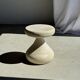 Pawn Bleach - Stool, side table, end table in solid mango wood