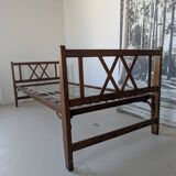 Bed, daybed, style reconstruction, in oak, 1950s.