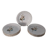 12 assiettes creuses Digoin Sarreguemines