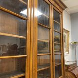 Large walnut bookcase from the end of the 19th century