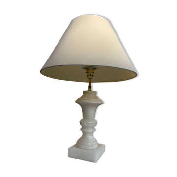 Vintage alabaster lamp base 1970
