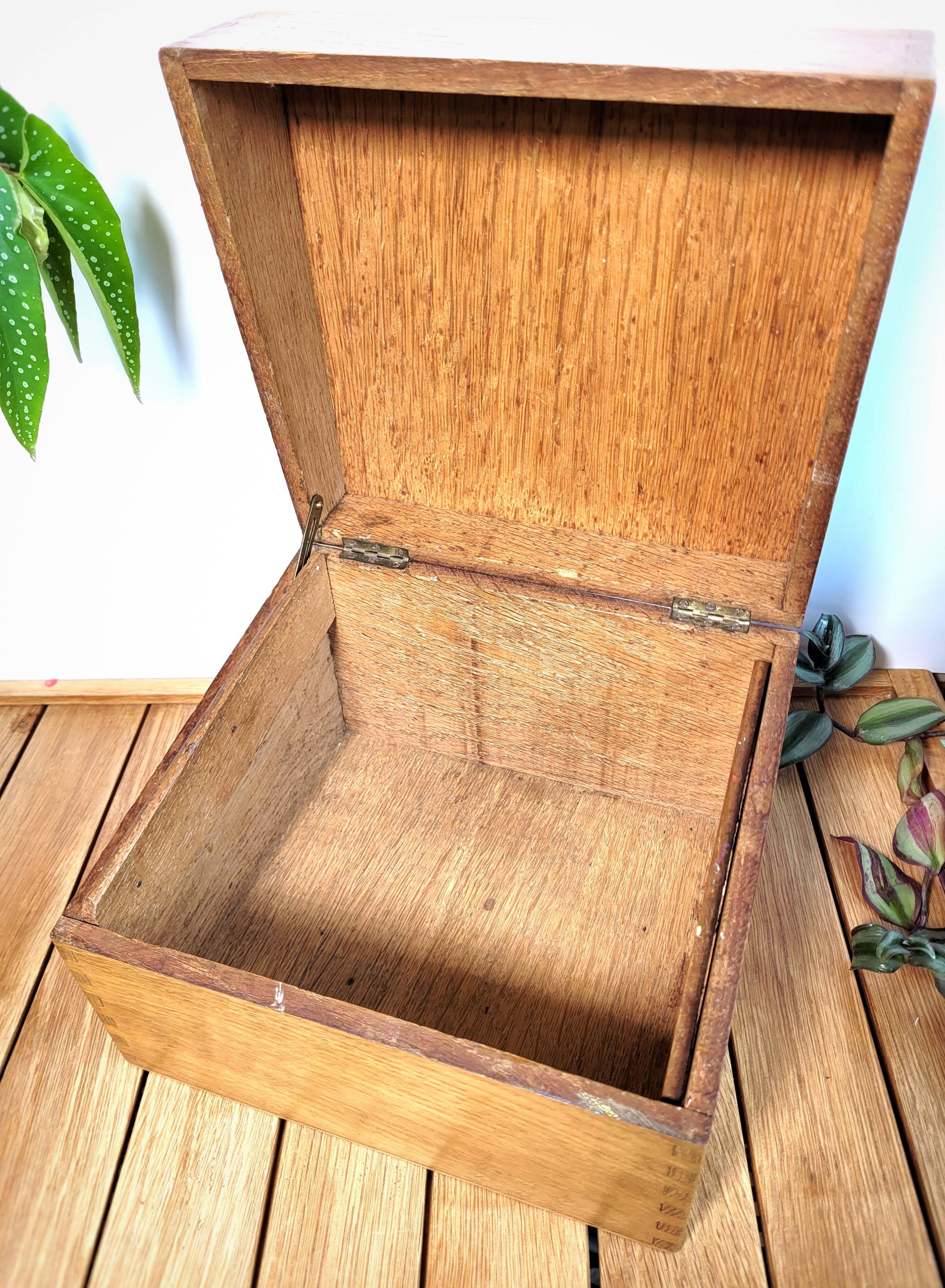 Old wooden box
