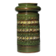 Aldo Londi "Rimini" Ceramic Green Vase, For Bitossi, 1960s