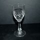 Saint-Louis set of 6 stemmed crystal glasses with palmette design, circa 1900, H11.5