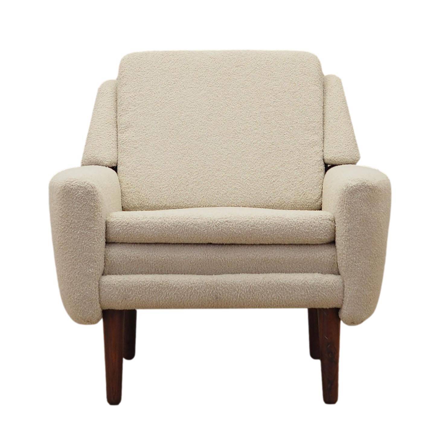 Cream armchair, Danish design, 1970s, production: Denmark