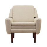 Cream armchair, Danish design, 1970s, production: Denmark