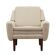 Fauteuil crème, design danois, années 1970, production : Danemark