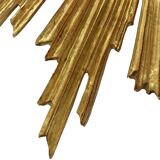 Deknudt Sunburst Sun Mirror Gilded Wood Sixties 69cm