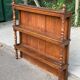 19th-century vintage oak bookshelf.