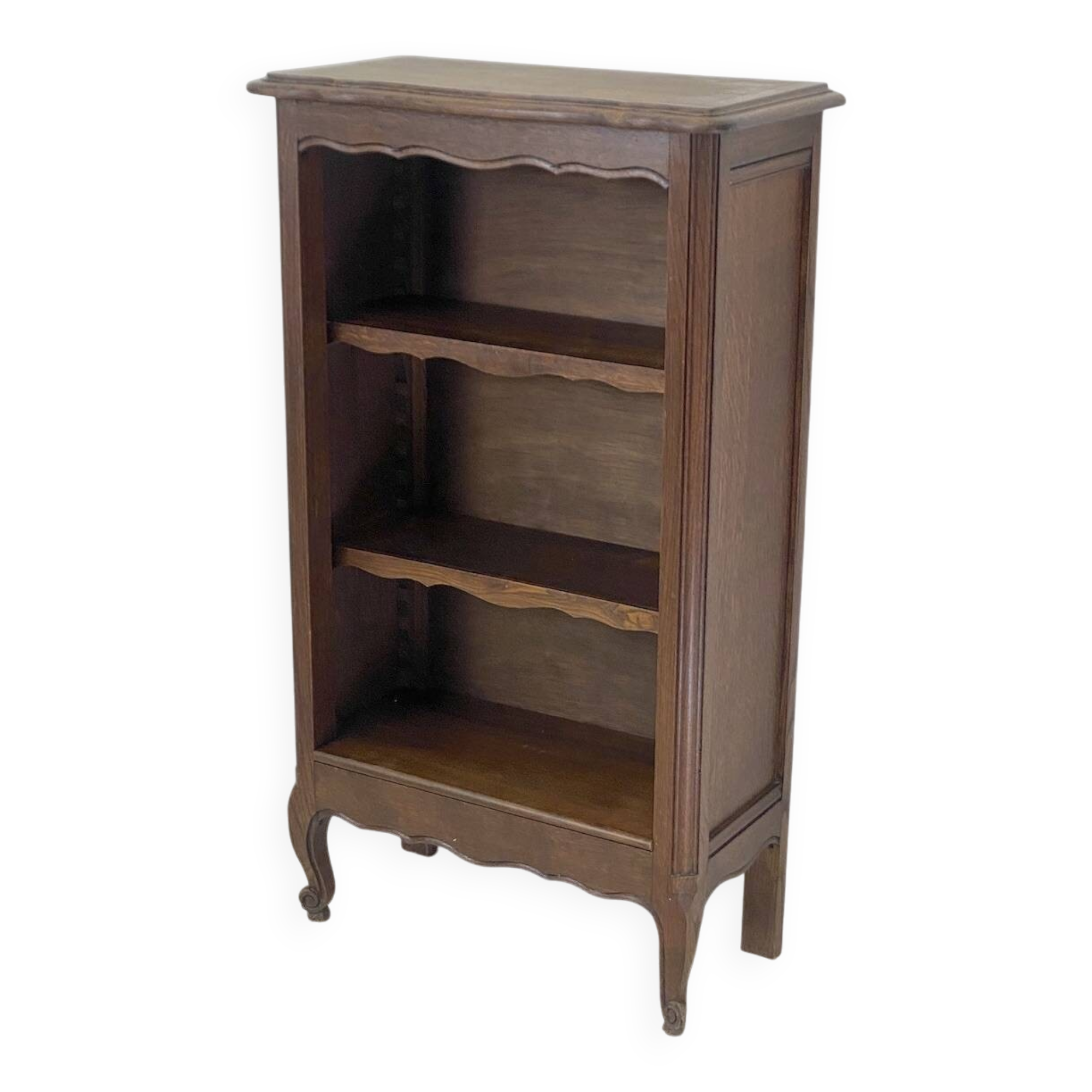 Small vintage 1950s Bibus oak bookcase