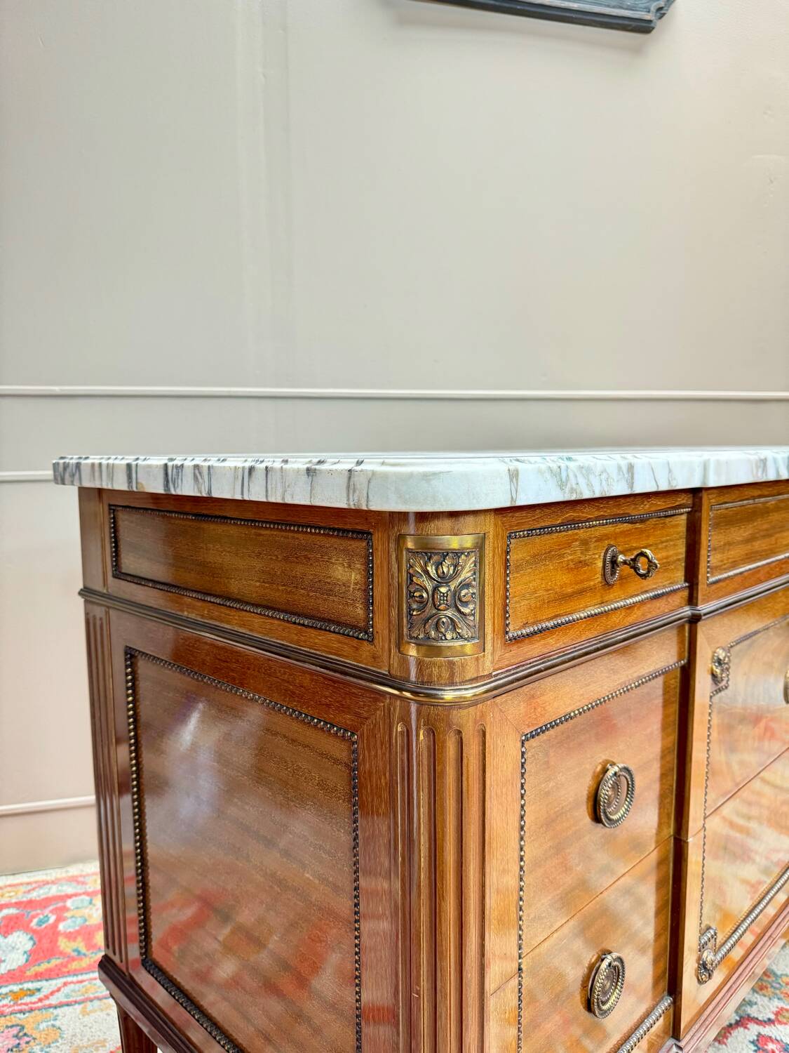 Louis XVI Style Mahogany Chest of Drawers