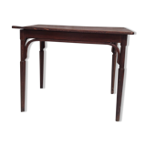 Curved wood bistro table