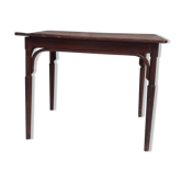 Curved wood bistro table