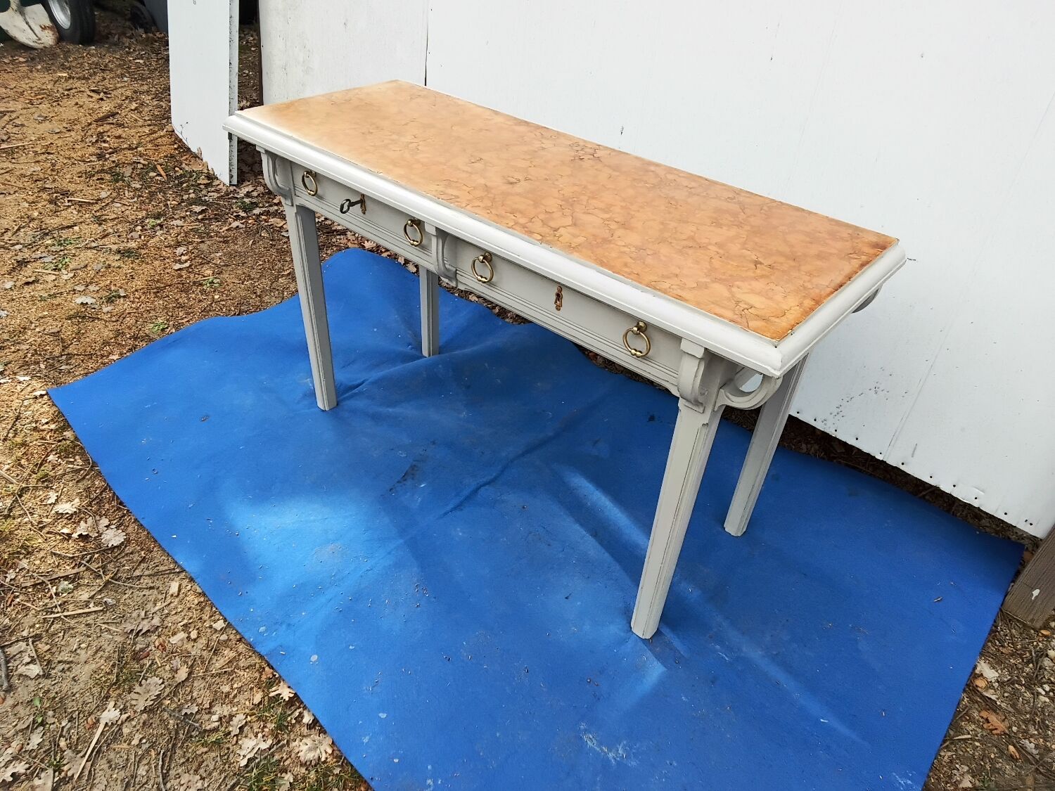 Grey vintage console