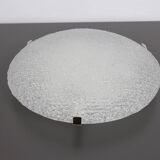 Large frosted glass ceiling light by Kalmar, Austria, 1960s.