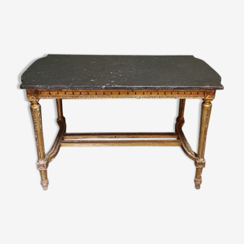 19th Century French Louis XVI style coffee table with marble top