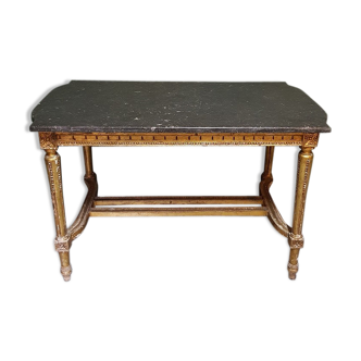 19th Century French Louis XVI style coffee table with marble top