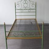 Wrought iron bed, Italy, 1960s.