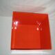 Orange cubic shelf from the 1970s.