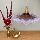 Vintage glass lampshade suspension