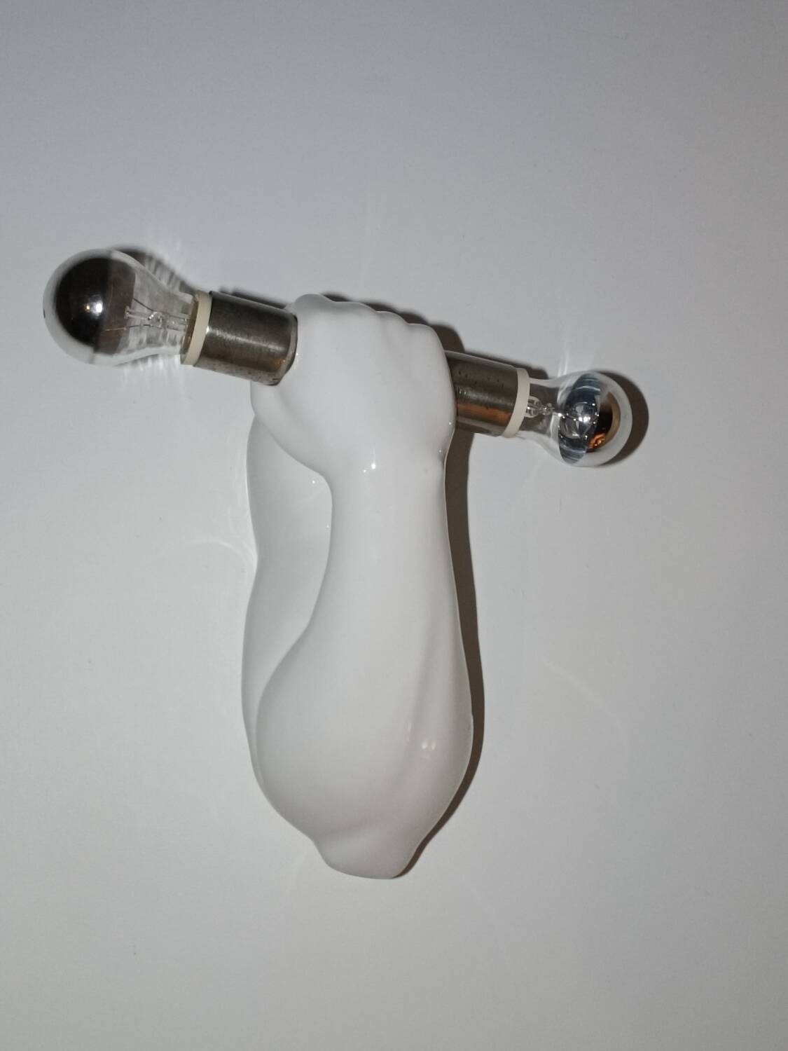 Dumbbell wall light by JC Peiré 1980s