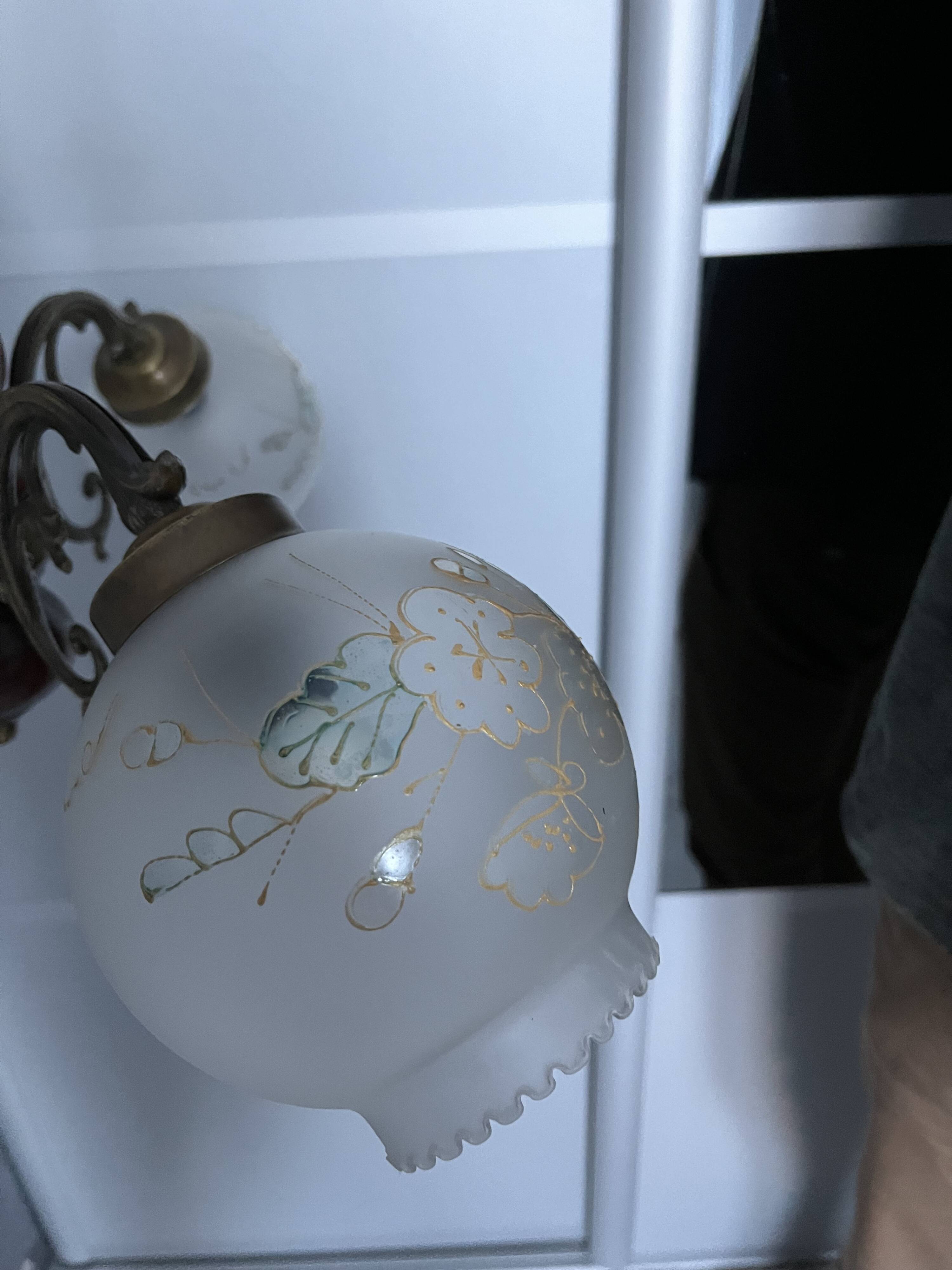 Vintage three-light chandelier