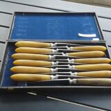 12 old knives. Steel