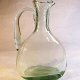 Thick glass pitcher