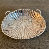 Silver metal basket ashtray